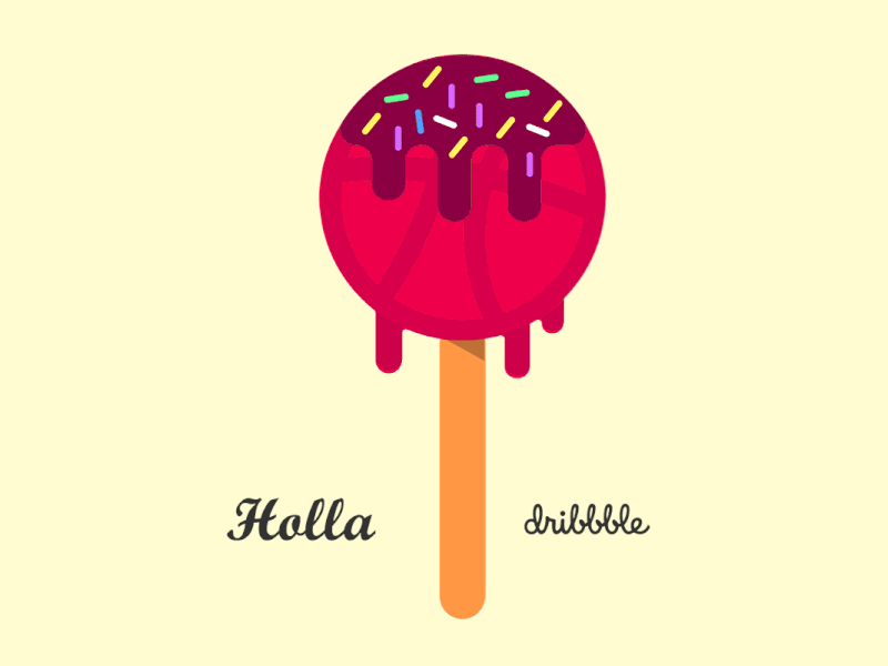 Dribble Popsicle | Hello Designers animated dribble firstshot illustration popsicle
