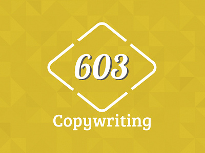 603 Copywriting Logo branding copywriting logo manchester