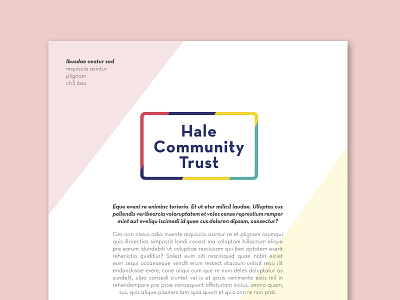 Community Trust Branding branding color community letterhead logo trust