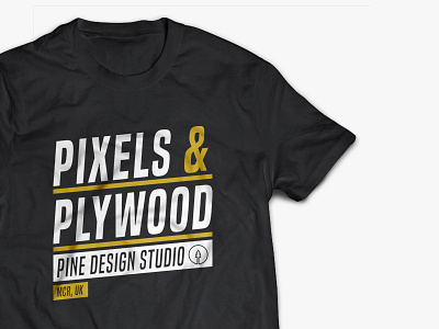Pixels & Plywood T-Shirt cnc design merch pixels plywood studio t shirt type woodworking