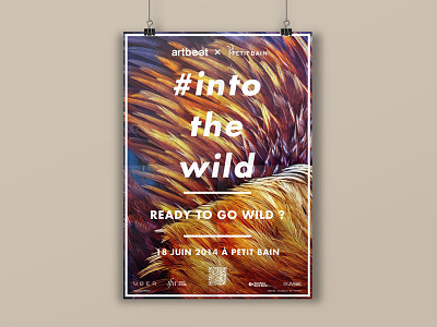 Into the Wild, poster #1 event poster visual identity