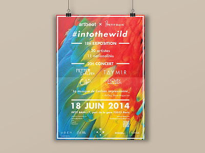 Into the Wild, poster #2 event poster visual identity