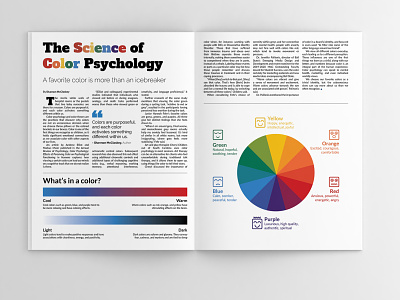 The Science of Color Psychology design infographic design layout magazine print