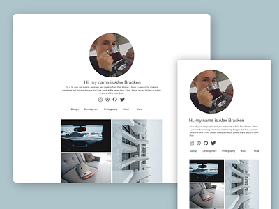 Personal Portfolio Experimentation personal website portfolio ui design web design