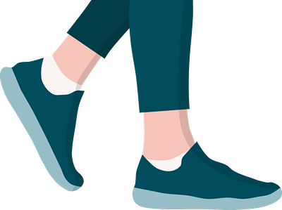 Step-forward graphic design shoes vector