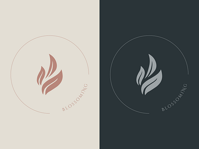 Minimal logo ( Blossoming) app logo logo logo design minimal minimal logo tree inspired logo