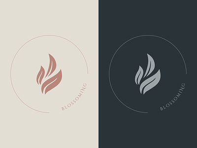 Minimal logo ( Blossoming) app logo logo logo design minimal minimal logo tree inspired logo