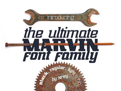 Marvin slab-serif font family