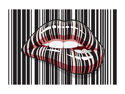 Barcode Lips barcode cyber lips makeup monday