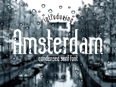 Amsterdam typeface amsterdam condenced font serif typeface