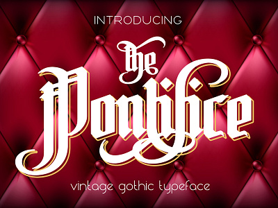 The Pontifice font font gothic lettering typeface