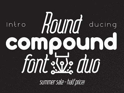 Round compound font round sans serif typeface