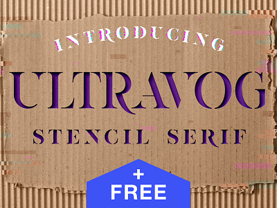 Ultravog stencil serif color font free serif stencil ultravog