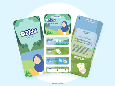 Dzidu - Virtual Dzikr App app design dzikir app graphic design illustration ui uiux ux vector