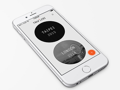 TRAV'LERS (2015) app interaction mobile travel trip planner ui ux