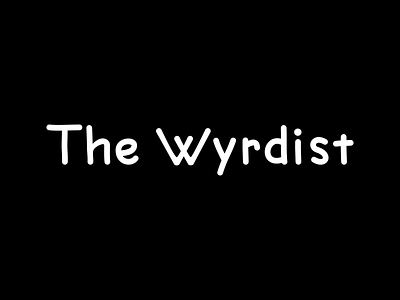 The Wyrdist branding design logo typography vector