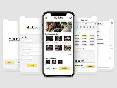 Mobile App Design For Salon