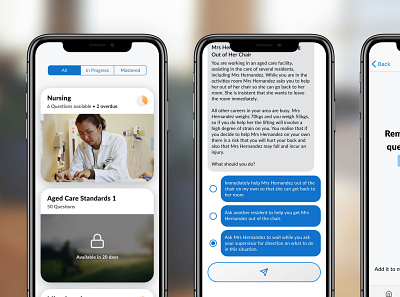Chatbot Learning App for iOS animation design design sprint ios mobile prototype ui ux