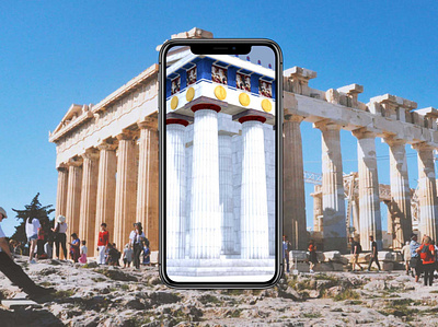 Parthenon AR App augmented reality ui ux