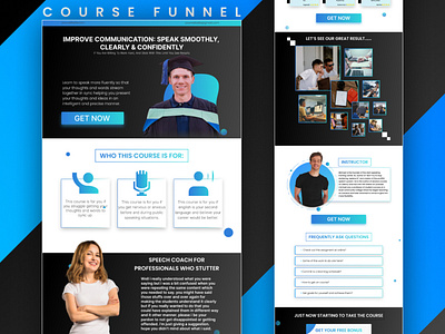 The awesome landing page clickfunnels figma figma design funnel funneldesign funnels graphic design landing landingpage landingpages webdesign website