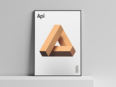 Api Poster – Deepshape Series api deepshape deepyellow design form geometry graphics poster shape