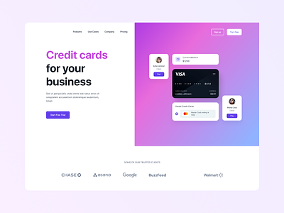 Hero Section : Credit Card Services