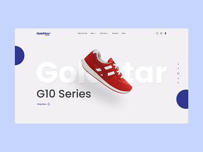 GoldStar Shoes branding design dribbble graphic design shoes ui uidesign uiux uxdesign