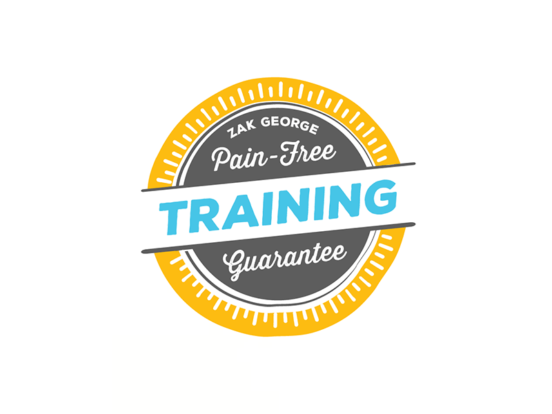 Pain-Free Guarantee Training Badge Variations