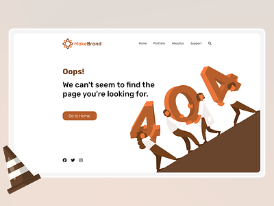404 page 404 dailyui design error graphic design logo ui uiux ux