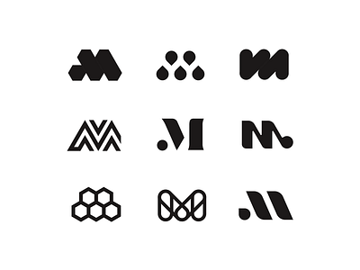Letter M alphabet branding icon lettermark logo logo design logomaker logomark m monogram symbol