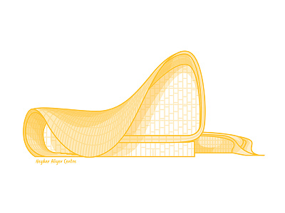 Haydar Aliyev Center architecture building design graphic design illustration vector zaha hadid