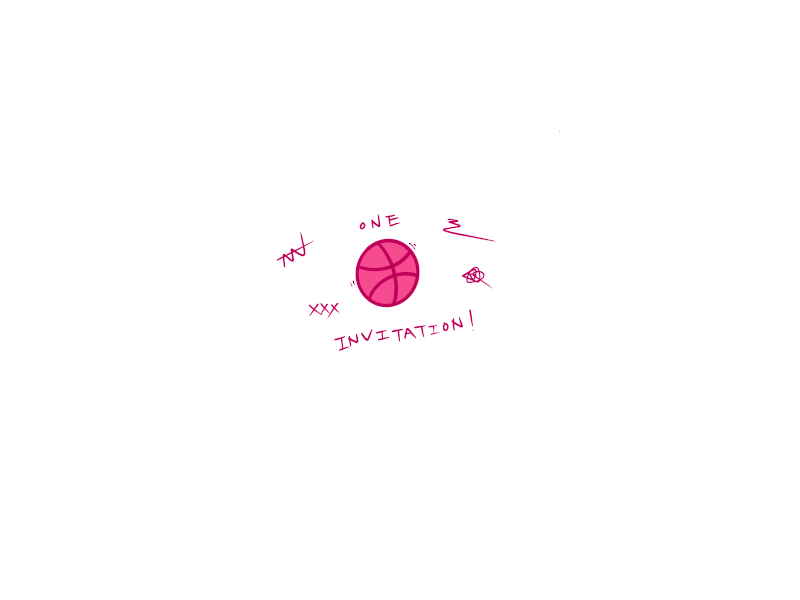 1 Dribbble Invite animation basketball doodle dribbble best shot dribbble invitation dribbble invite illustration line art procreate stop motion