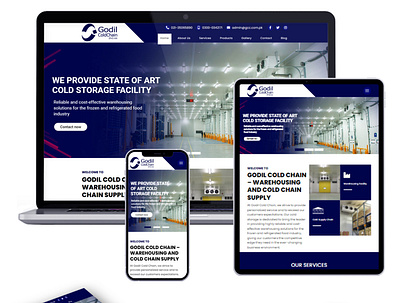 Website Design for "Cold Storage" branding design graphic design ui ux web