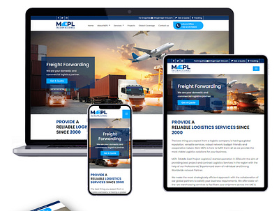 Logistics Web Design branding design graphic design logistics logo ui ux