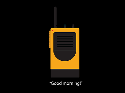 Good Morning firewatch walkie talkie