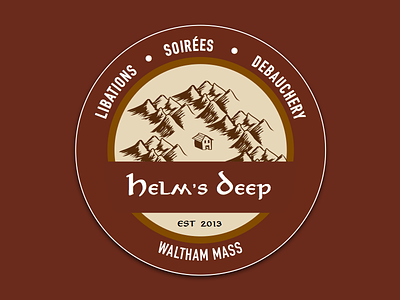 Helm's Deep Coaster beer coaster print