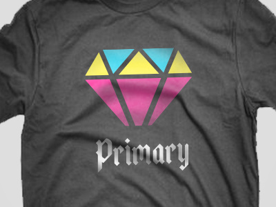 Primary color diamond flat primary tshirt type
