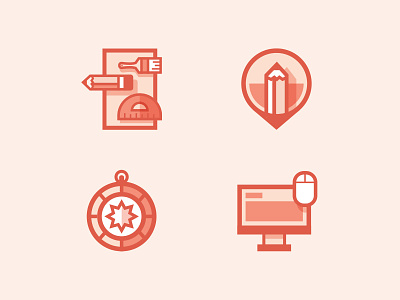 Madetrue Icons art direction branding compass icon icons illustration mouse paint brush pencil ruler web design
