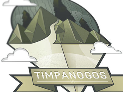 Timpanogos Trail Poster hike illustration mountain utah
