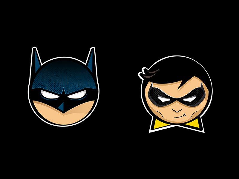 batman and robin cute