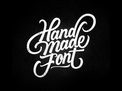 Hand Made Font Logo lettering logo