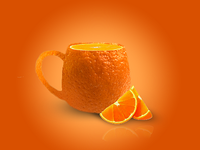 Orange Cup Manipulation advertising ameer ali artwork creative design designer dribble graphic design manipulation photo manipulation