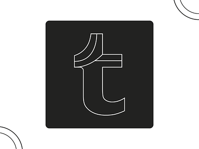Tumblr app icon app icon brand new branding clean design designer graphic design icon icon design illustrator logo logo challenge minimalist redesign simple tumblr tumblr icon typography