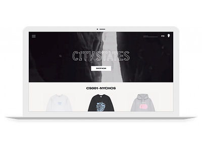 City States branding design development ecommerce london refine shopping ui ux website