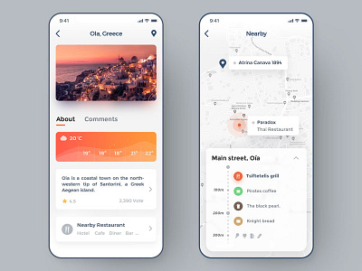 Concept design of travel APP app app design art design icon journey map map app travel travel app ue ui ux weather