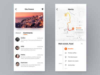 Concept design of travel APP 2 app app concept app design chat chat box chitchat comment design discuss icon journey map map design message travel ui ux