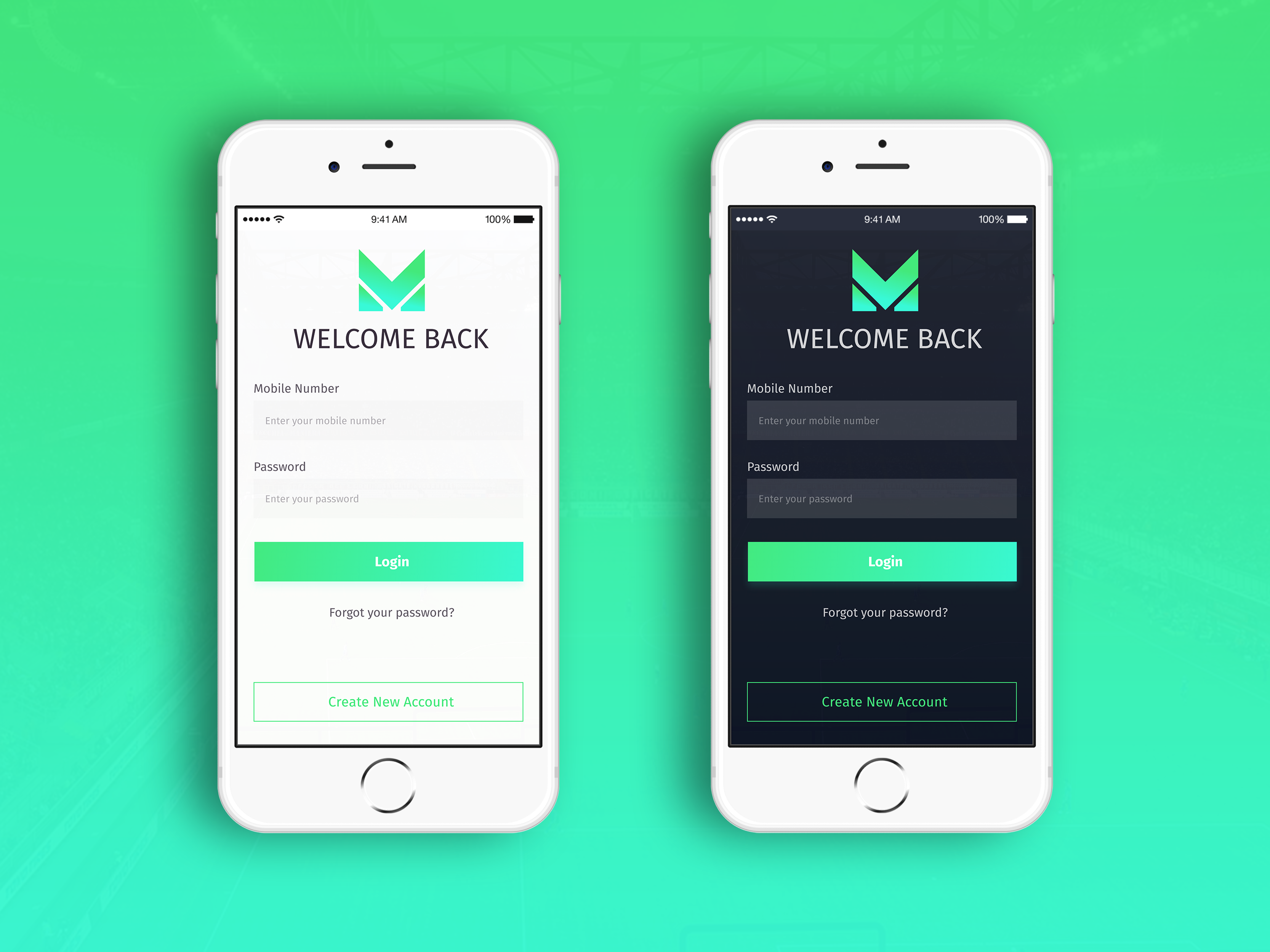 Sports App Sign In by Sherif Amin on Dribbble