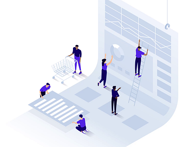 E-commerce clients - animation for Kinsta's new homepage animation character design graphic design homepage illustration landing page motion graphics ui