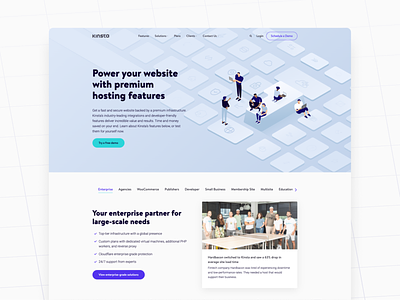 Kinsta's new Features page