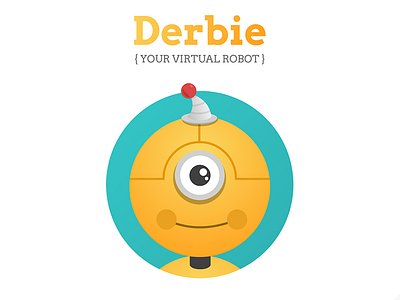 Derbie: Your Virtual Robot art character design graphic illustration mascot robot ui